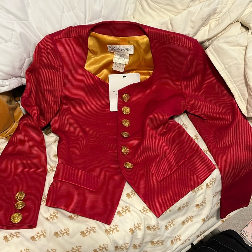 Yves Saint Laurent Red blazer / Vintage
